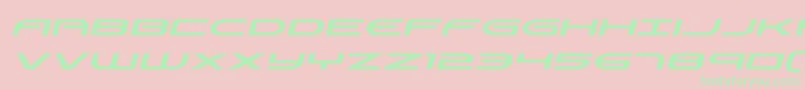 Antietamital Font – Green Fonts on Pink Background