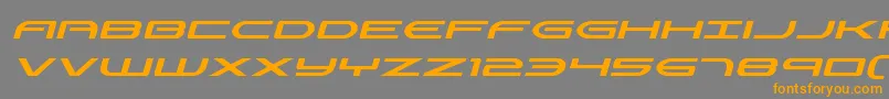 Antietamital Font – Orange Fonts on Gray Background