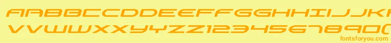 Antietamital Font – Orange Fonts on Yellow Background