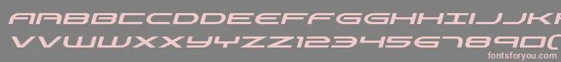 Czcionka Antietamital – różowe czcionki na szarym tle