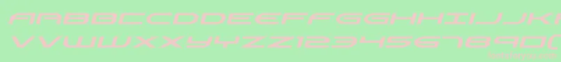Шрифт Antietamital – розовые шрифты на зелёном фоне