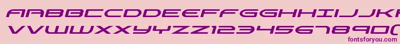 Police Antietamital – polices violettes sur fond rose