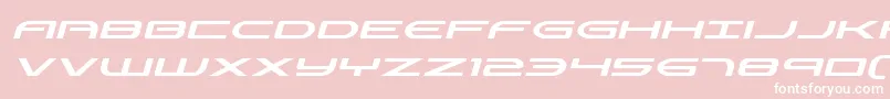 フォントAntietamital – ピンクの背景に白い文字