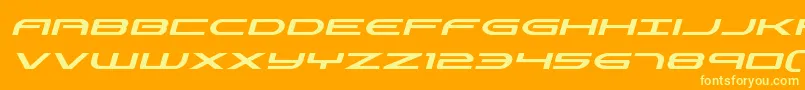 Antietamital Font – Yellow Fonts on Orange Background