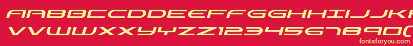 Antietamital Font – Yellow Fonts on Red Background