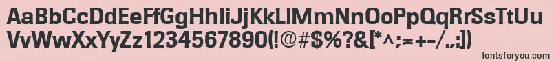 RochesterlhBold Font – Black Fonts on Pink Background