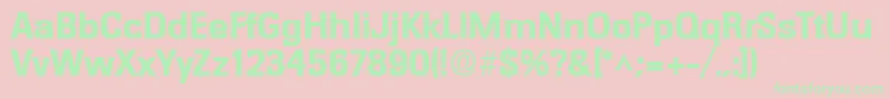 RochesterlhBold Font – Green Fonts on Pink Background