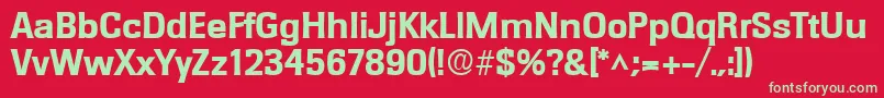 RochesterlhBold Font – Green Fonts on Red Background