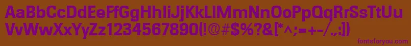 RochesterlhBold Font – Purple Fonts on Brown Background