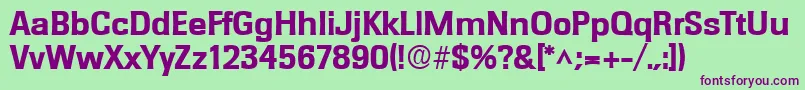 RochesterlhBold Font – Purple Fonts on Green Background