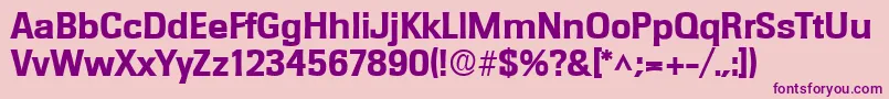 RochesterlhBold Font – Purple Fonts on Pink Background