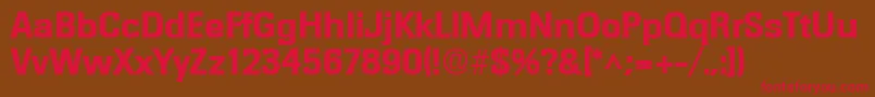 RochesterlhBold Font – Red Fonts on Brown Background