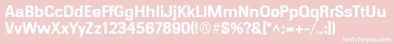 RochesterlhBold Font – White Fonts on Pink Background