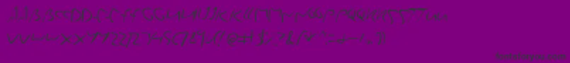 Yourstruly-Schriftart – Schwarze Schriften auf violettem Hintergrund