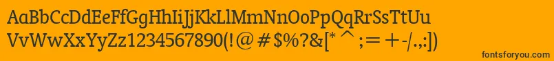Weitere Informationen zur OrandaCondensedBt-Schriftart OrandaCondensedBt-Schriftart – Schwarze Schriften auf orangefarbenem Hintergrund