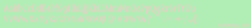 OrandaCondensedBt Font – Pink Fonts on Green Background