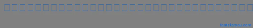 フォントBhvn – 灰色の背景に青い文字