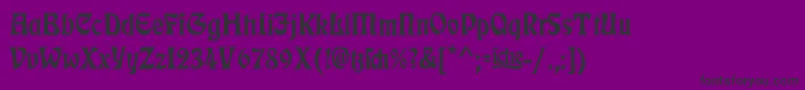 RudelsbergAlternate Font – Black Fonts on Purple Background