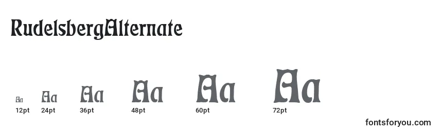 RudelsbergAlternate Font Sizes