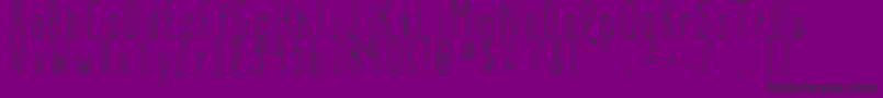 BeanpoleXl Font – Black Fonts on Purple Background