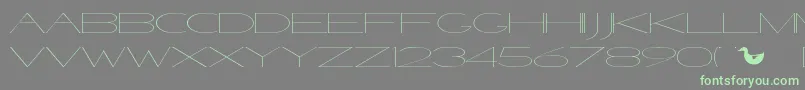 VenetianSoundSystem Font – Green Fonts on Gray Background