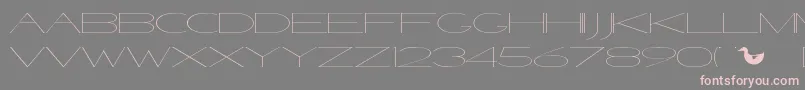 VenetianSoundSystem-fontti – vaaleanpunaiset fontit harmaalla taustalla