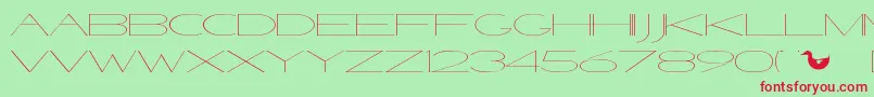 VenetianSoundSystem Font – Red Fonts on Green Background