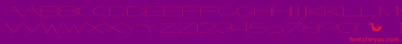 VenetianSoundSystem Font – Red Fonts on Purple Background