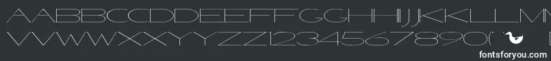 Шрифт VenetianSoundSystem – белые шрифты на чёрном фоне