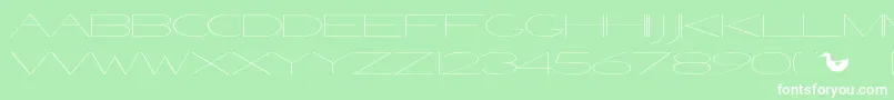 VenetianSoundSystem Font – White Fonts on Green Background