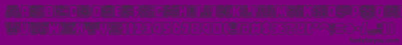 CopalstdDecorated Font – Black Fonts on Purple Background