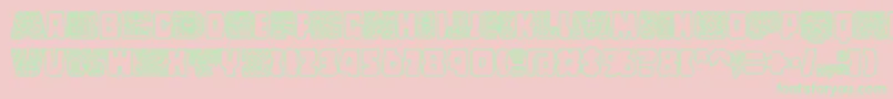 CopalstdDecorated Font – Green Fonts on Pink Background