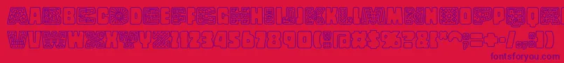 CopalstdDecorated Font – Purple Fonts on Red Background