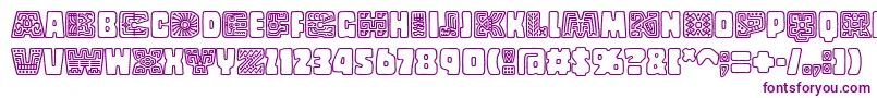 CopalstdDecorated Font – Purple Fonts on White Background