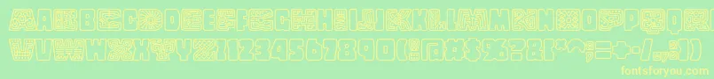 CopalstdDecorated Font – Yellow Fonts on Green Background