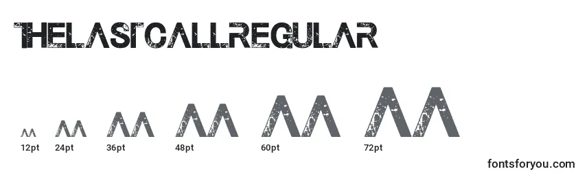 Размеры шрифта ThelastcallRegular (118192)