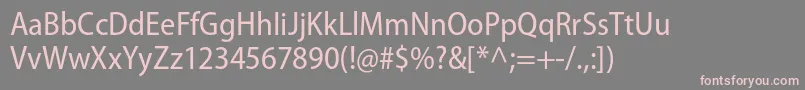 MyriadproSemicn Font – Pink Fonts on Gray Background
