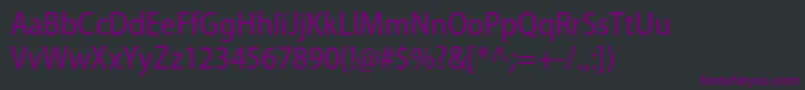 MyriadproSemicn Font – Purple Fonts on Black Background