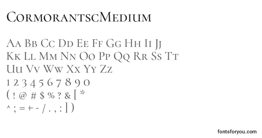 Шрифт CormorantscMedium – алфавит, цифры, специальные символы