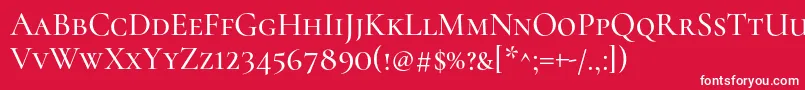 CormorantscMedium Font – White Fonts on Red Background