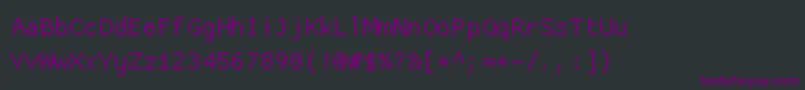 Proggycleantt Font – Purple Fonts on Black Background