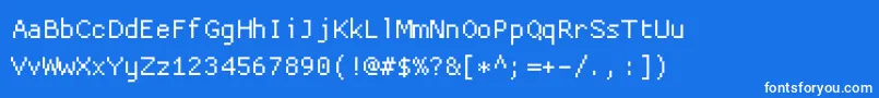 Proggycleanttフォントについての詳細 フォントProggycleantt – 青い背景に白い文字