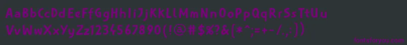 Fonte AspectLtIntro – fontes roxas em um fundo preto