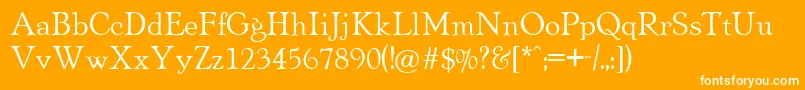 More about AspenRegularDb Font AspenRegularDb Font – White Fonts on Orange Background