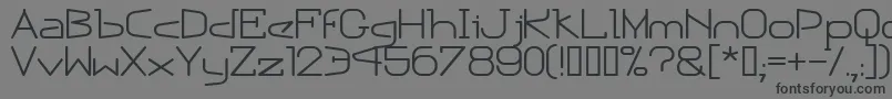 Шрифт Escapn – чёрные шрифты на сером фоне