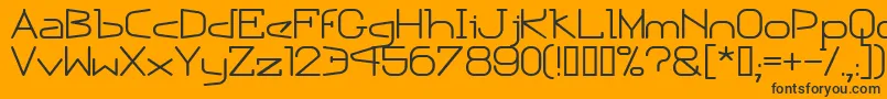 Escapn Font – Black Fonts on Orange Background