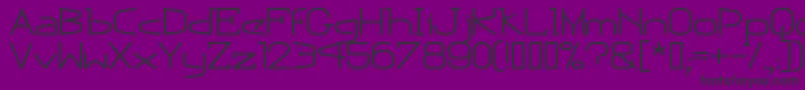 フォントEscapn – 紫の背景に黒い文字