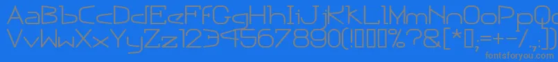 Weitere Informationen zur Escapn-Schriftart Escapn-Schriftart – Graue Schriften auf blauem Hintergrund