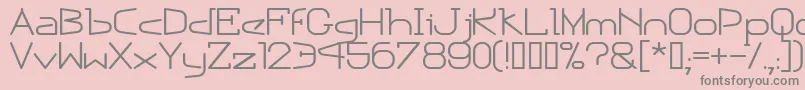 More about Escapn Font Escapn Font – Gray Fonts on Pink Background