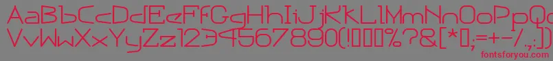 Escapn Font – Red Fonts on Gray Background